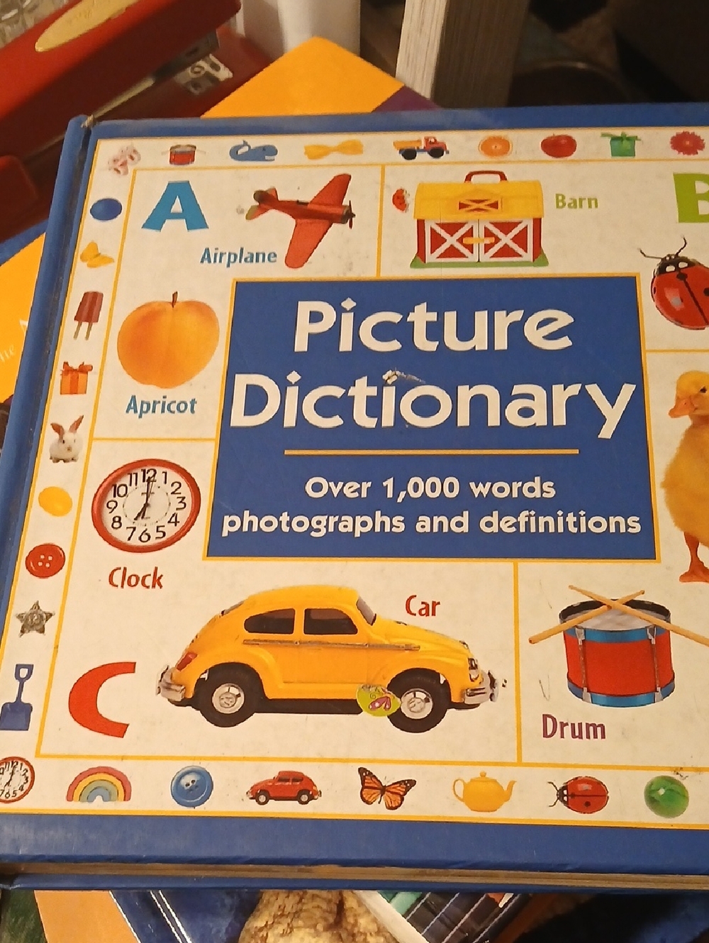 Picture Dictionary Kids Book Over 1000 Words Photos & Definitions